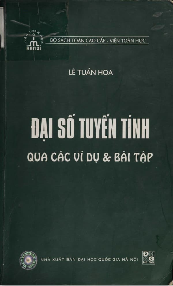 Đại số tuyến tính qua các ví dụ và bài tập - Giáo trình PDF