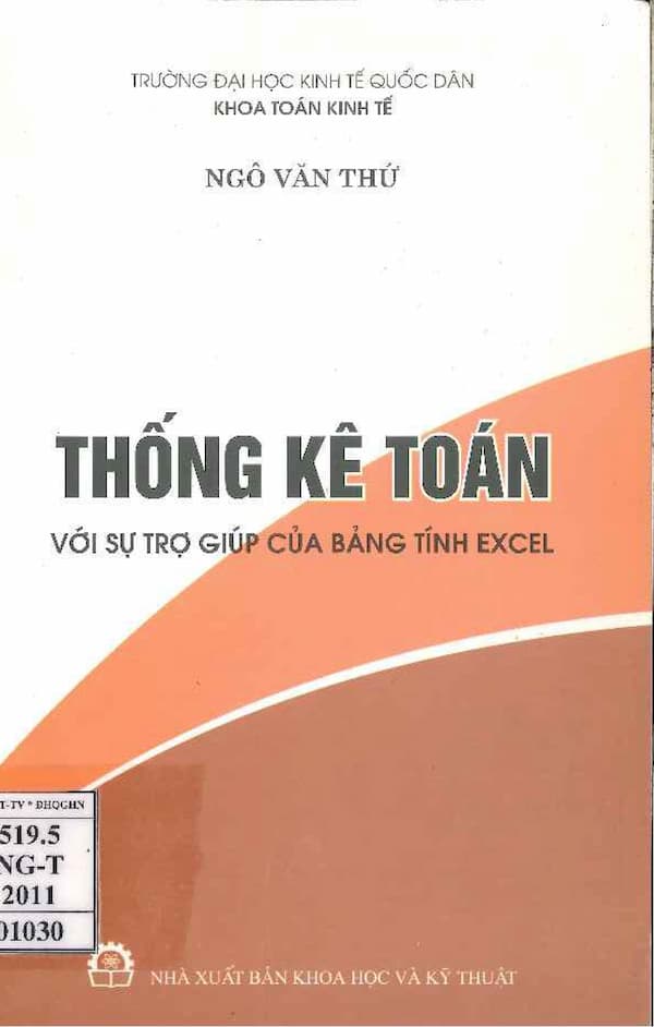 Thống kê toán với sự trợ giúp của bảng tính Excel - Giáo trình PDF