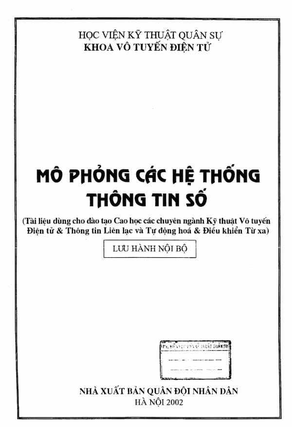 Mô phỏng các hệ thống thông tin số - Giáo trình PDF