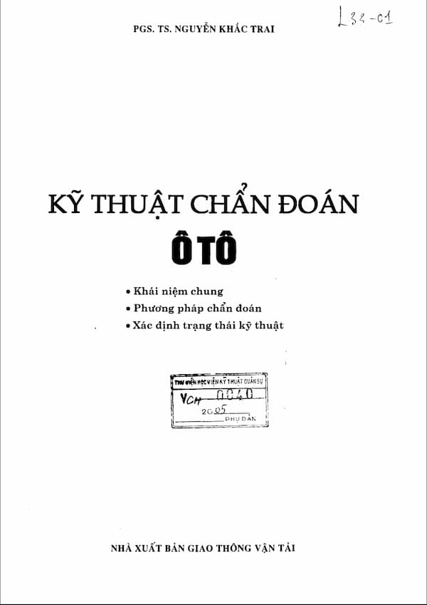 Kỹ thuật chẩn đoán ô tô - Giáo trình PDF