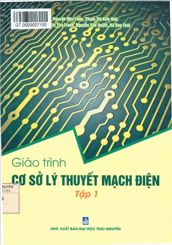 Giáo trình cơ sở lý thuyết mạch điện - Tập 1 - Giáo trình PDF