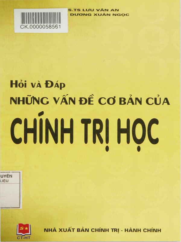 Hỏi đáp những vấn đề cơ bản của Chính trị học - Giáo trình PDF